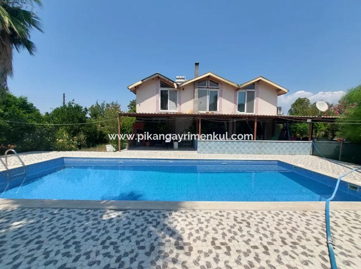 Muğla Ortaca Okçular’da Yüzme Havuzlu, Dağ Ve Doğa Manzaralı Müstakil Ev Satılık