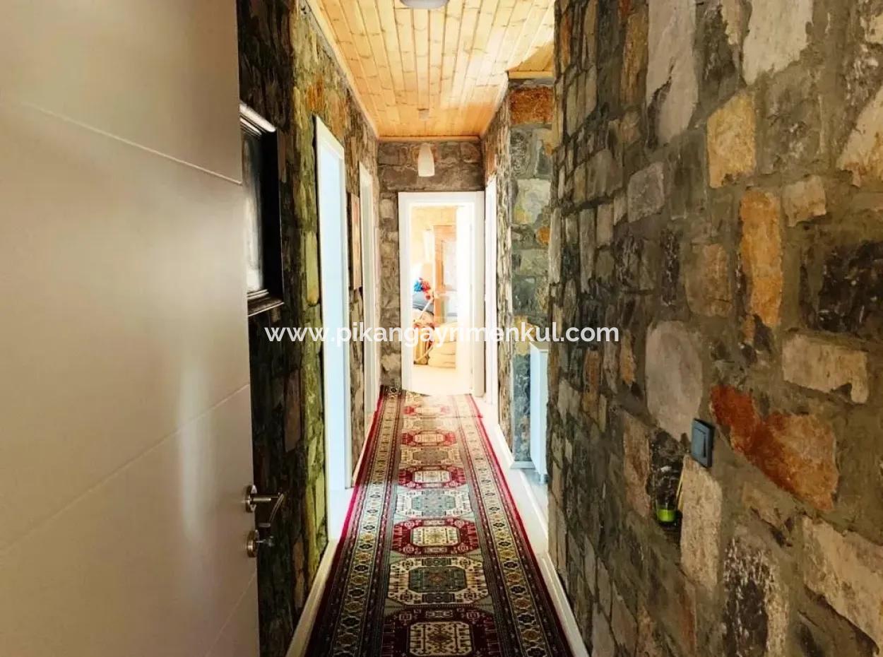 Okçular Marmarlıda Kiralık Sıfır Müstakil Eşyalı Taş Ev