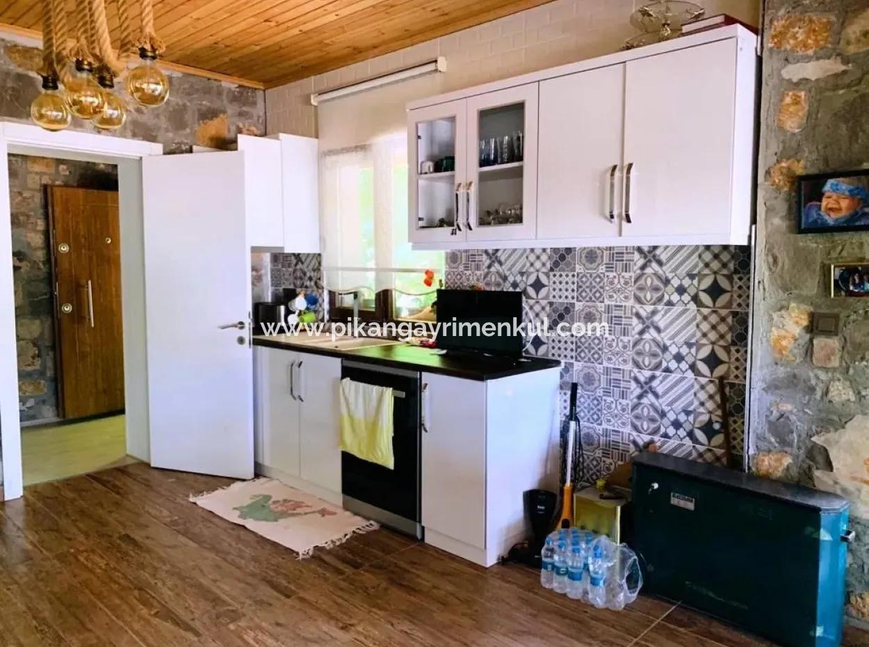 Okçular Marmarlıda Kiralık Sıfır Müstakil Eşyalı Taş Ev