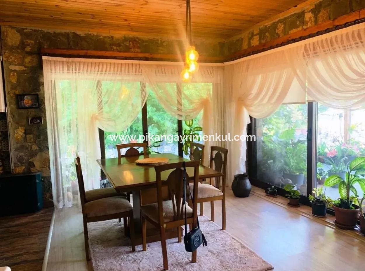 Okçular Marmarlıda Kiralık Sıfır Müstakil Eşyalı Taş Ev
