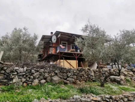 Fethiye Göcek Taşbaşında Satılık Doğa İçinde Müstakil Köy Evi