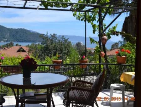 Köyceğiz Ekincik Te Satılık Deniz Manzaralı 748 M2 Müstakil Arsada 170 M2, 3+1 Villa