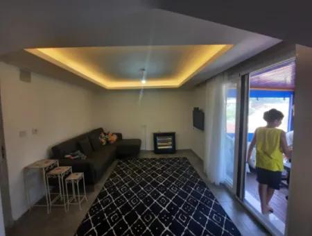 Mugla Okçularda 1+1 Eşyalı Bahçeli Daire Kiralık