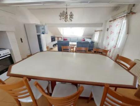 Muğla Dalyan Merkezde Eşyalı 2+1, 70M2,  Çatı Katı Daire Kiralık